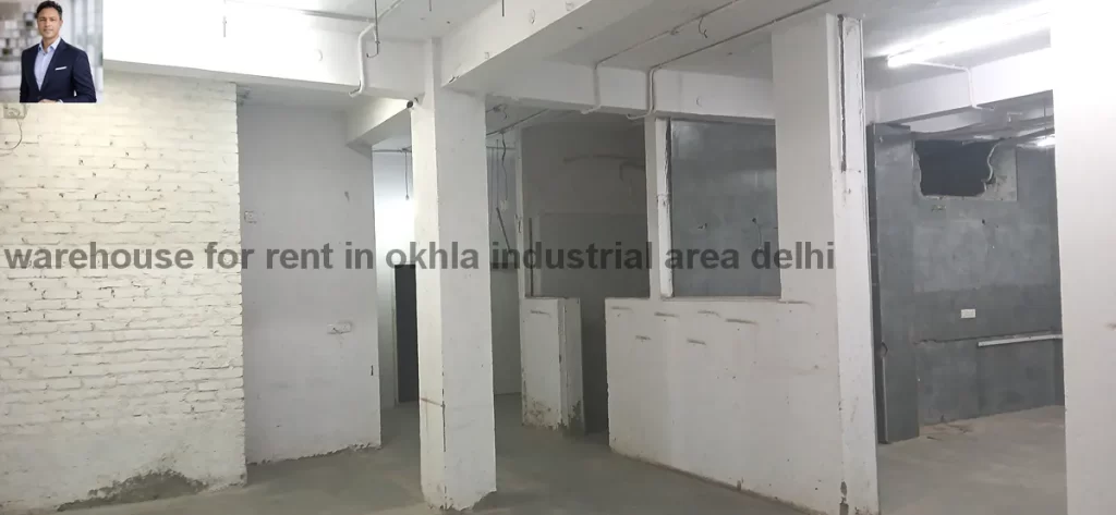 Large warehouse for rent in Okhla Industrial Area Delhi with high ceiling height